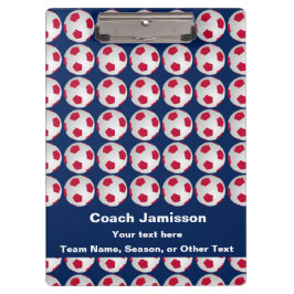 Pranchetas Vermelho, Branco e Azul, Nome, Obrigado Treinador 