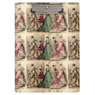 Pranchetas Vestido do Victorian com arco cor-de-rosa