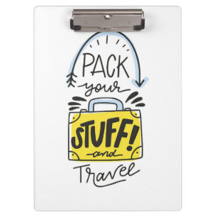 Pranchetas Viagem Art Arranje Suas Coisas E Viagem