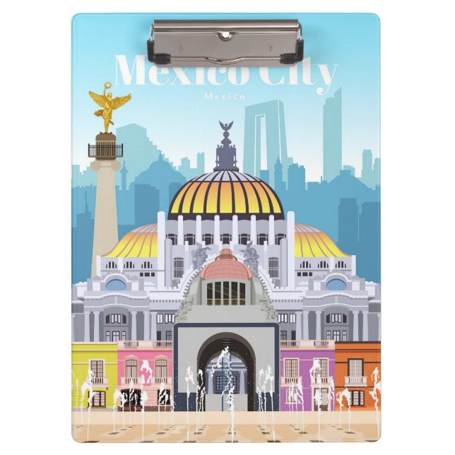 Pranchetas Viagem Art Viagem Para A Cidade Do México (Frente)