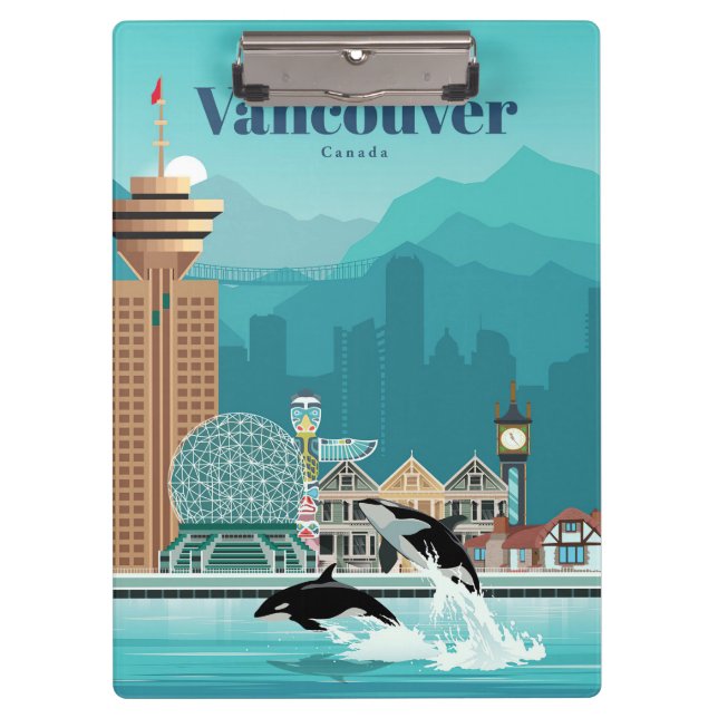 Pranchetas Viagem Art Viagem Para Vancouver (Frente)