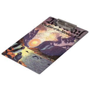 Pranchetas Viagens vintage, Land de Fjord da Noruega, Midnigh