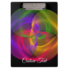 Pranchetas Vibrant Glossy Finish Geometric Clipboard