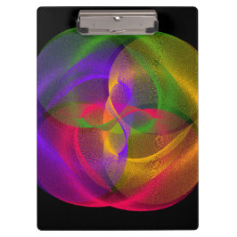 Pranchetas Vibrant Glossy Finish Geometric Clipboard