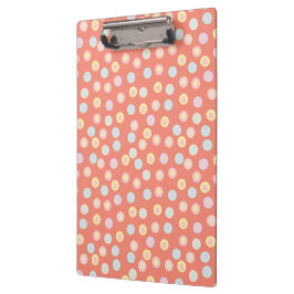 Pranchetas Vibrant Pastel Polka Dot Background: Brighten up