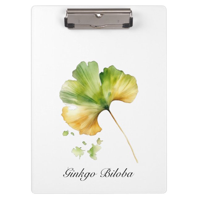 Pranchetas Vida Herbal: Ginkgo Biloba personalizável (Frente)