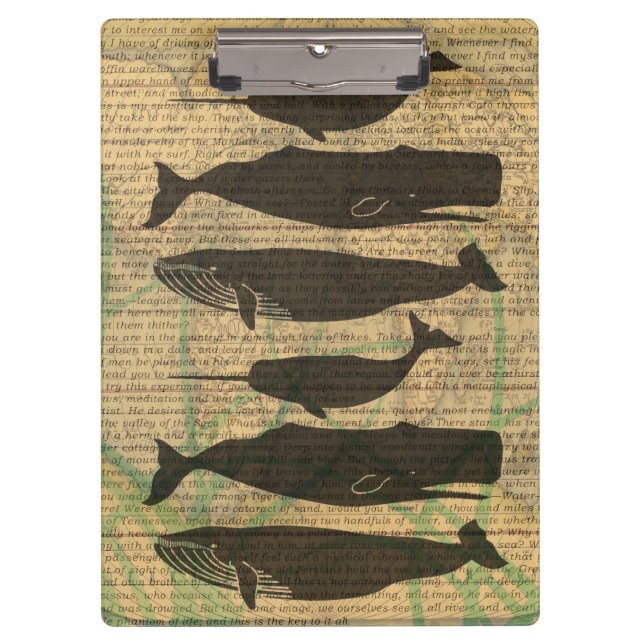 Pranchetas Vida marítima náutica antiaérea de baleia (Frente)