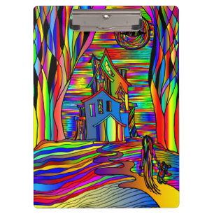 Pranchetas Vidro De Mancha Abstrato, Assustador,