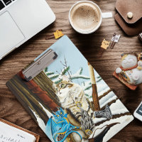 Viking Cat Blue Dragon