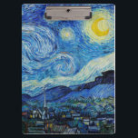 Pranchetas Vincent Van Gogh é a Noite Estrelada<br><div class="desc">Mergulhe na beleza hipnotizante da Noite Estrelada de Vincent Van Gogh com esta impressão de arte reprodutiva de alta qualidade. Possuir uma história artística e deixar o brilhantismo da obra-prima de Van Gogh iluminar os seus arredores.</div>