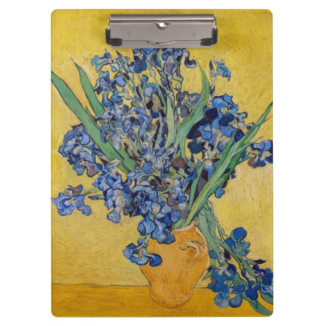 Pranchetas Vincent van Gogh - Vaso com Íris (Frente)