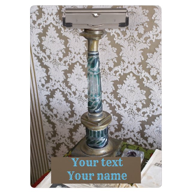 Pranchetas Vintage de vidro azul (Frente)