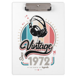 Pranchetas Vintage desde fones de ouvido de 1972