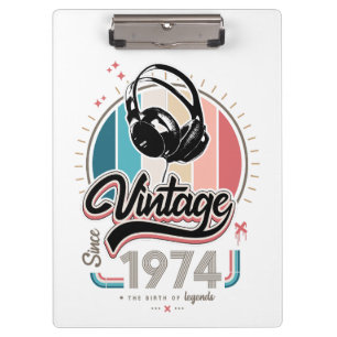 Pranchetas Vintage desde fones de ouvido de 1974