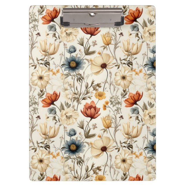 Pranchetas Vintage Dried Wildflower Navy Terracotta (Frente)