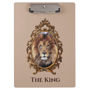 Pranchetas Vintage Elegante Brown Lion King Pais Retroritário
