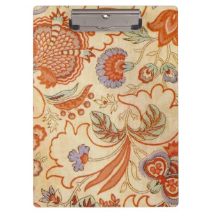 Pranchetas Vintage Floral Francês Chintz Antiquado Terracota