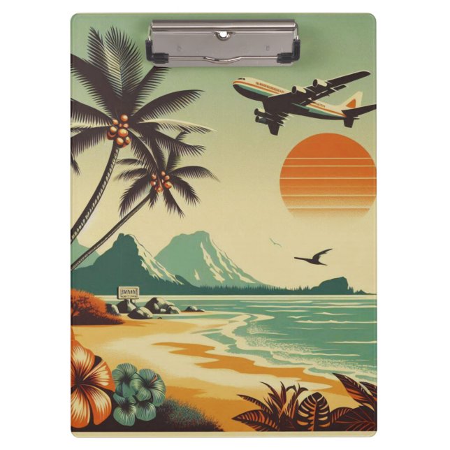 Pranchetas Vintage Hawaii/Tropical (Frente)