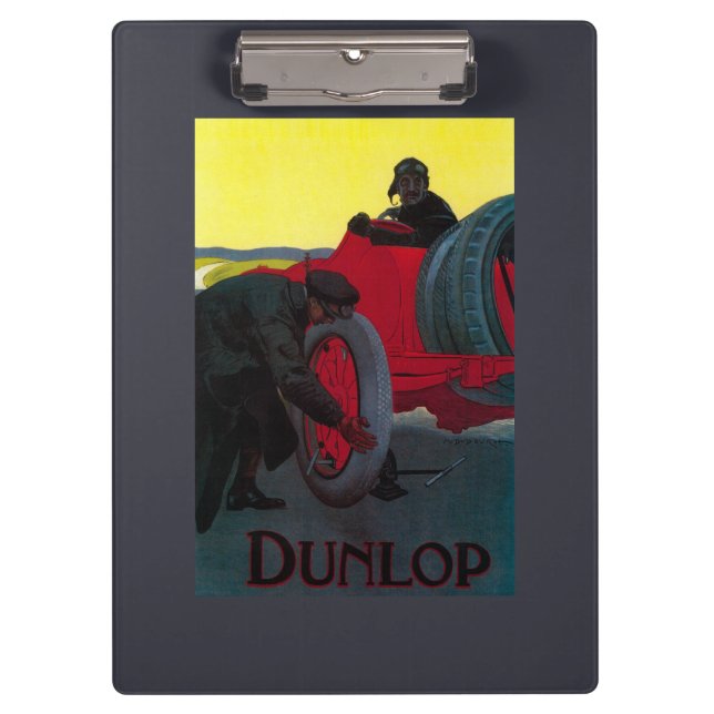 Pranchetas Vintage PosterEurope de Dunlop (Frente)