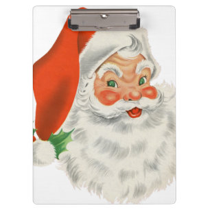 Pranchetas Vintage Retro Santa Claus