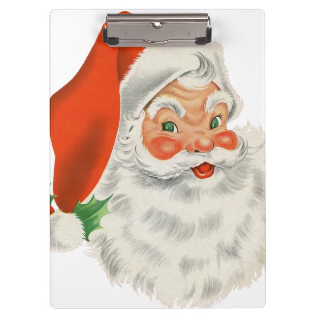 Pranchetas Vintage Retro Santa Claus (Frente)