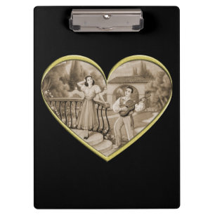 Pranchetas Vintage Romance casal, amor de homem e mulher