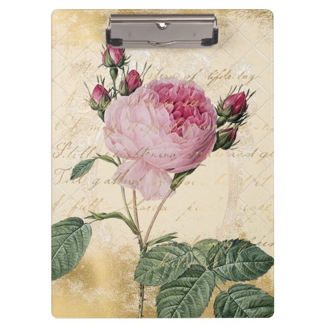 Pranchetas Vintage Rosa parisiense (Frente)
