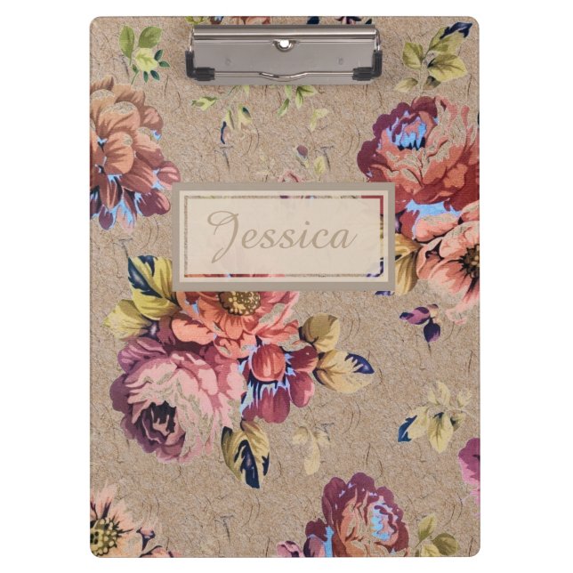 Pranchetas Vintage Rustic Floral (Frente)