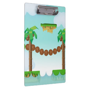 Pranchetas Vintage Video Game Palm Trees.