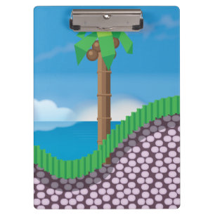 Pranchetas Vintage Video Game Palm Trees.