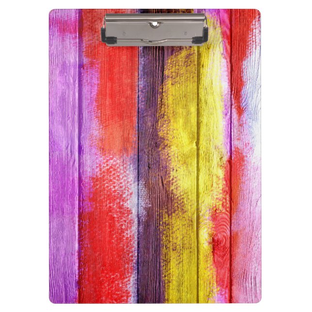 Pranchetas Vintage Wood Abstrato Painting nº 9 (Frente)