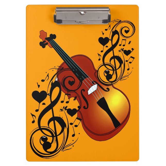 Pranchetas Violino,Caderno Apaixonado (Frente)