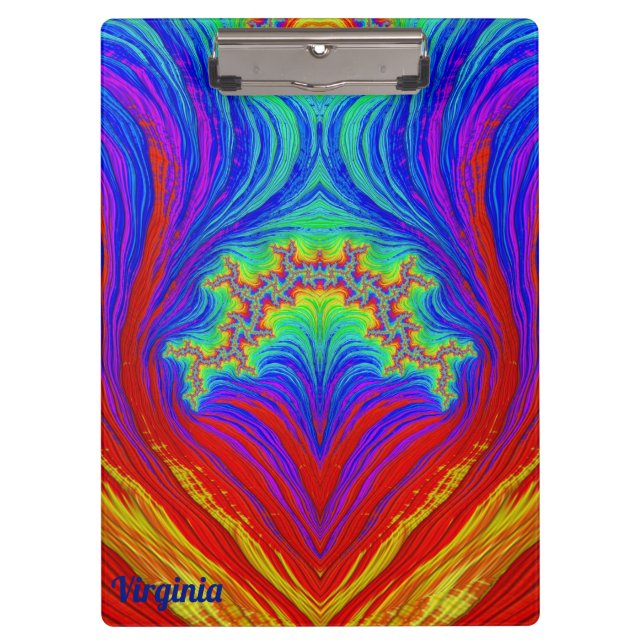 Pranchetas VIRGINIA ~ design de cor múltipla brilhante (Frente)