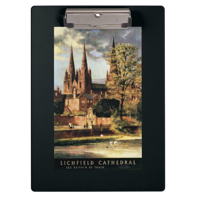 Pranchetas Vista da catedral de Lichfield (Frente)