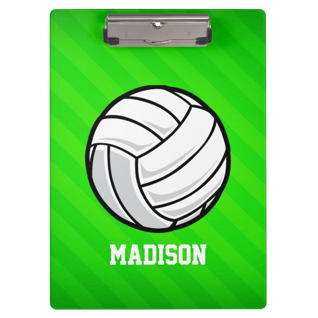 Pranchetas Voleibol; Neon Green Stripes (Frente)
