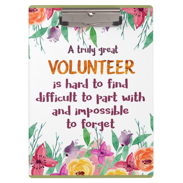 Pranchetas Voluntariado Obrigado Voluntário (Frente)