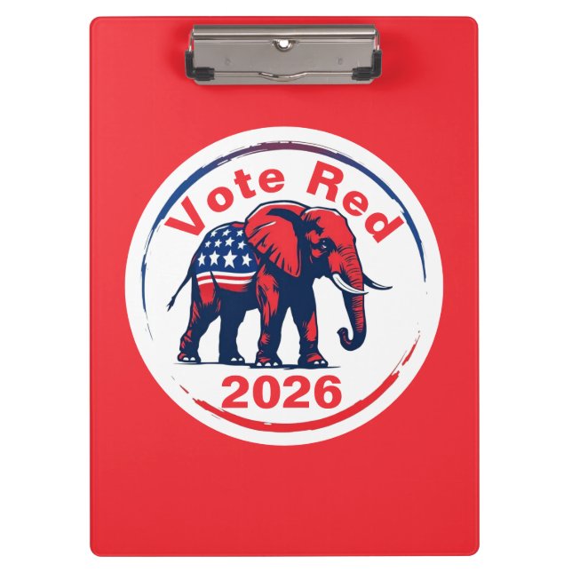 Pranchetas Votação Vermelho 2026 (Frente)