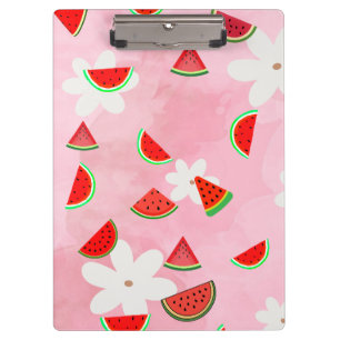 Pranchetas Watermelon Bloom - Padrão Floral de Verão Divertid