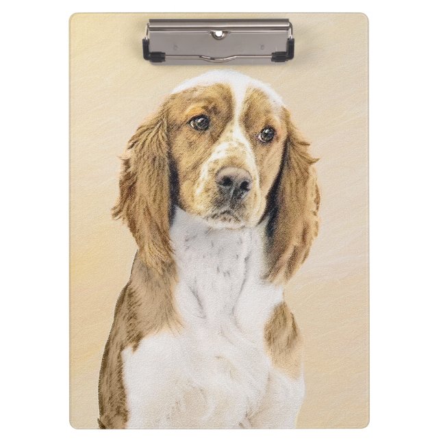 Pranchetas Welsh Springer Spaniel Painting - Arte Original De (Frente)