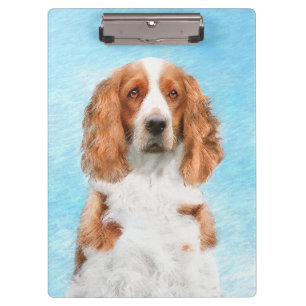 Pranchetas Welsh Springer Spaniel Painting - Arte Original De