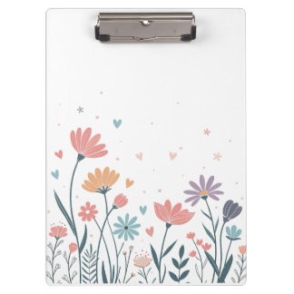 Pranchetas Whimsical Watercolor Floral