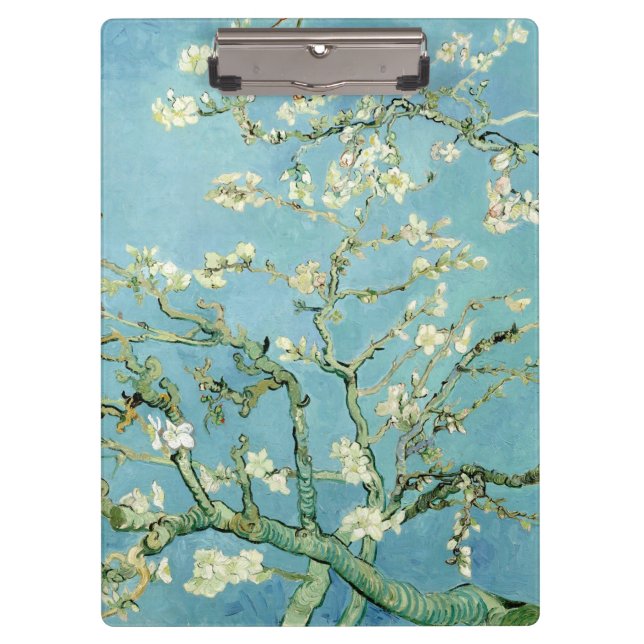 Pranchetas White almond blossom by Vincent Van Gogh (Frente)