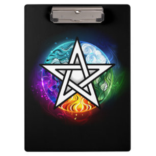 Pranchetas Wiccan pentagram