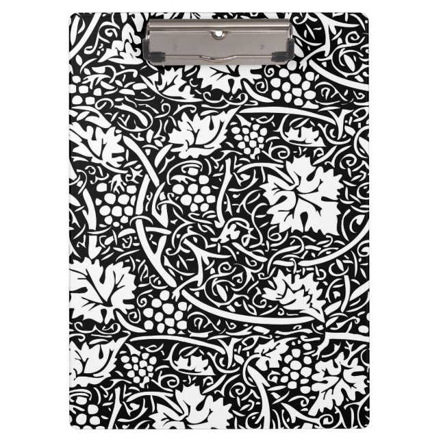 Pranchetas William Morris Black White Grape Vine (Frente)