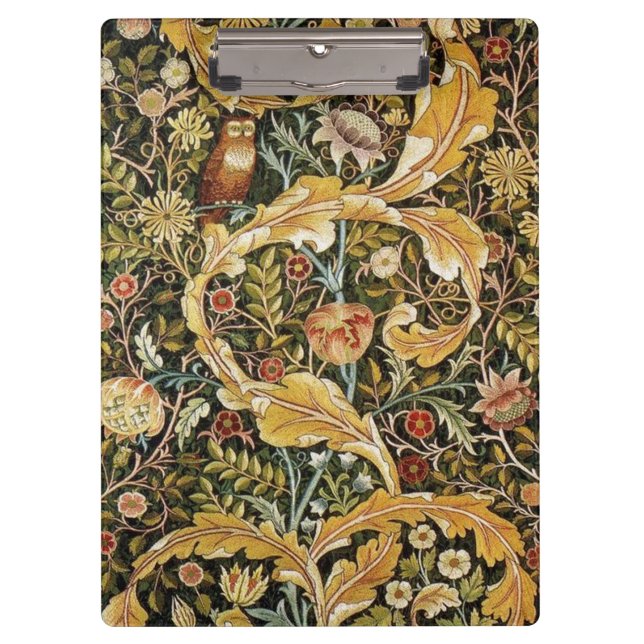 Pranchetas William Morris Owl an Acanthus (Frente)