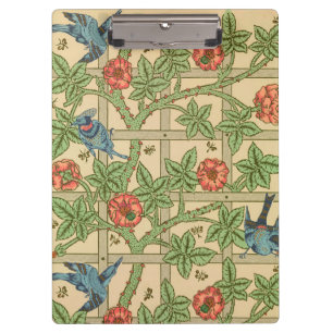 Pranchetas William Morris Trellis Inglês Design Floral