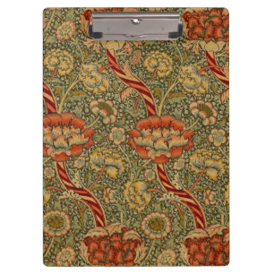 Pranchetas William Morris Wandle English Floral Damask Design