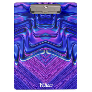 Pranchetas WILLOW ~ 3D! ~ Branco rosa e azul- original ~
