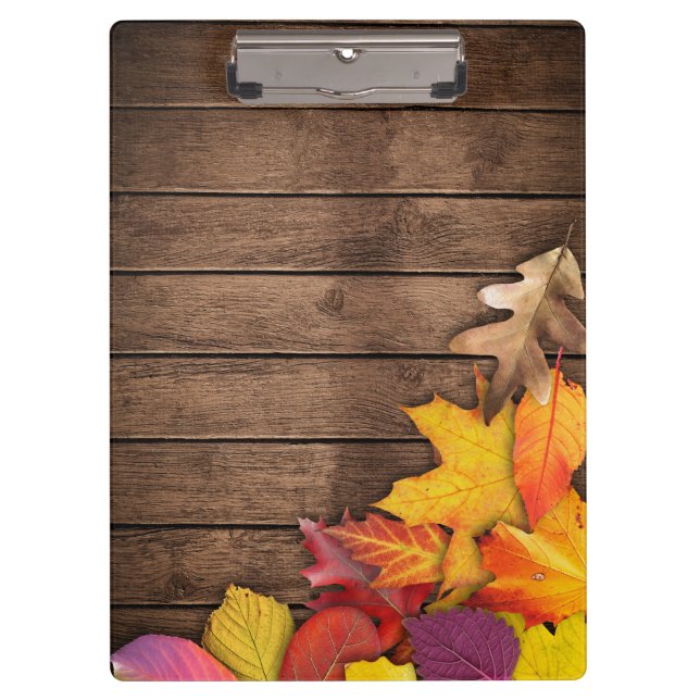 Pranchetas Wooden Autumn Background Moderno Elegante (Frente)
