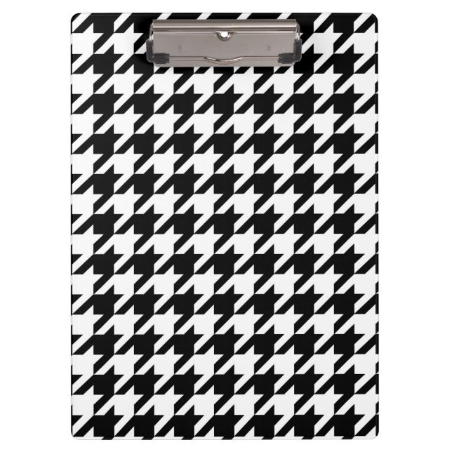 Pranchetas Xadrez Preto e Branco Houndstooth (Frente)